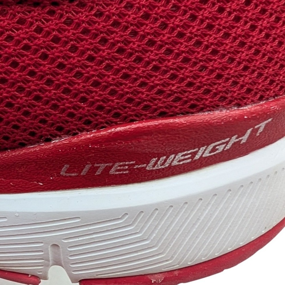 Skechers Lite-Weight 13070 Red Textile Sneakers Mens 8 Running Walking Shoes - Picture 11 of 16
